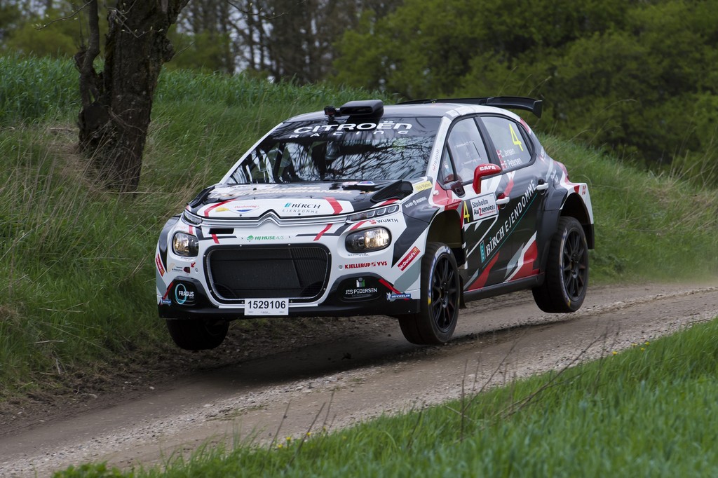 SS7, rallyets syvende prøve, blev dyr for Christian Jensen, som ellers et godt stykke ad vejen bejlede til en ny tur på podiet
(Foto: Jokum Tord Larsen)
